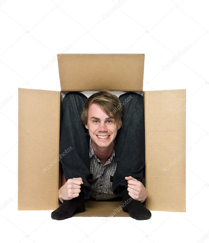 Acrobat in a box