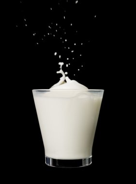 Glass milk clipart