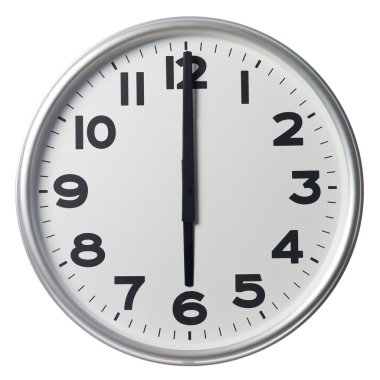 Six o'clock clipart