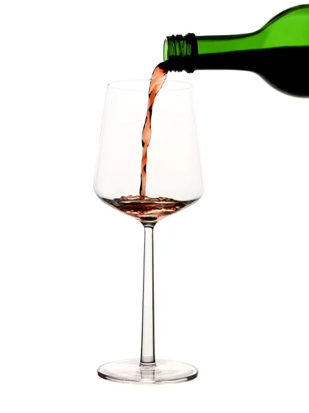 Bouteille de verre de vin — Photo