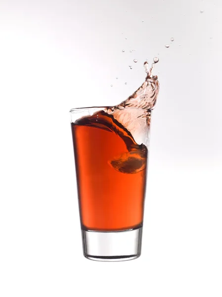 Splash egy pohár — Stock Fotó