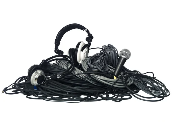 Cables and music equipment — Stock Photo, Image
