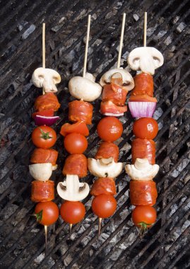 Barbecue skewer clipart