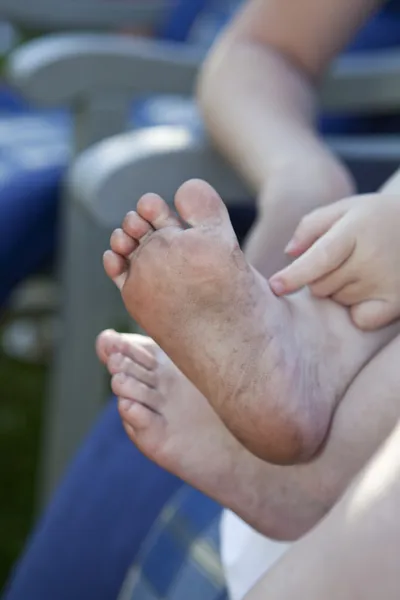 Feet and fingers — Stock Photo, Image