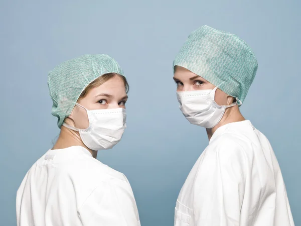 Dwie pielęgniarki — Zdjęcie stockowe