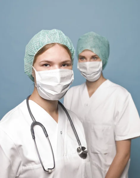 Twee verpleegkundigen Stockfoto
