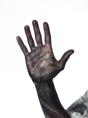Dirty hand clipart