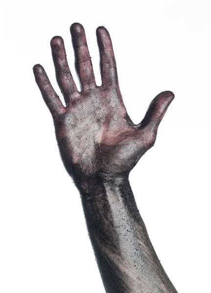 Грязная рука — стоковое фото