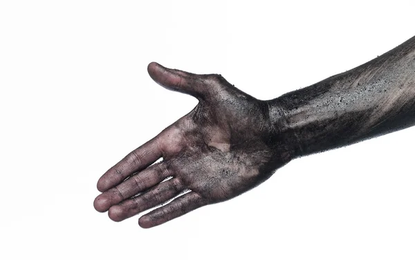 Špinavá ruka — Stock fotografie