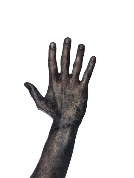 Schmutzige Hand — Stockfoto