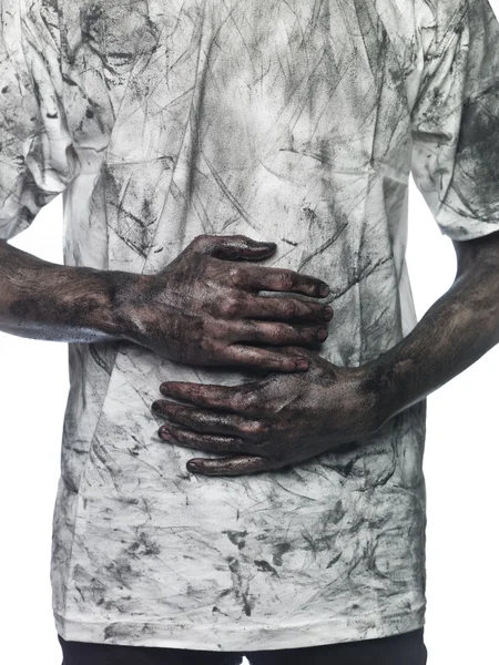 Mãos sujas — Fotografia de Stock