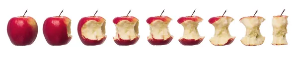 Jabłka w toku — Zdjęcie stockowe