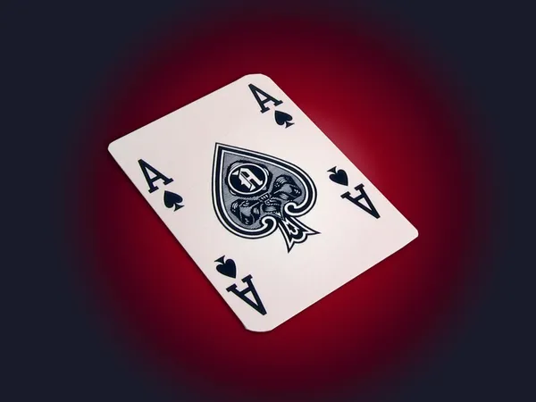 Игральные карты - Ace of spades — стоковое фото