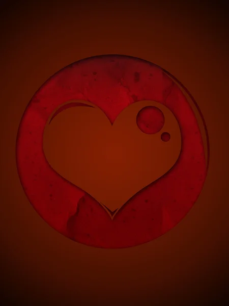 Coração vermelho — Fotografia de Stock