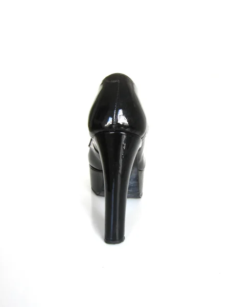 Svarta kvinnliga högklackade sko — Stockfoto