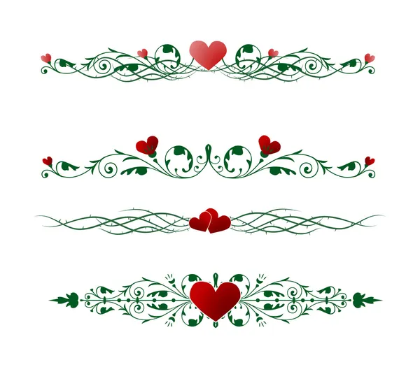 Frontières de Saint-Valentin — Image vectorielle