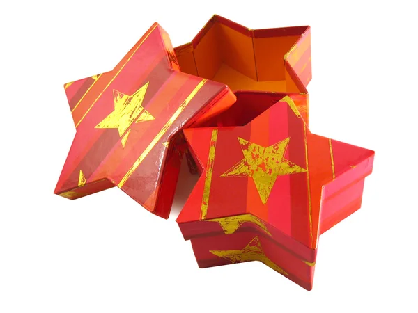 Caixas de presente em forma de estrela — Fotografia de Stock