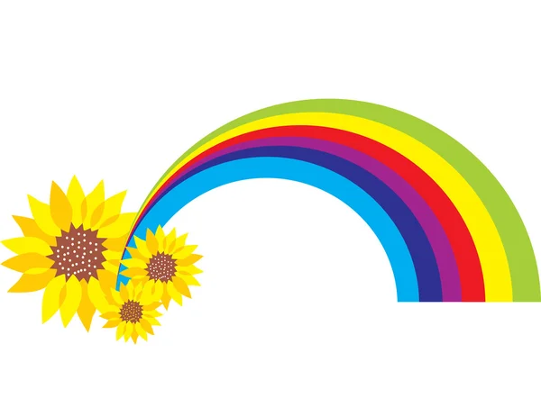 Ilustración del arco iris — Vector de stock