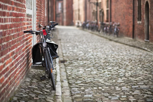 stock image Bicycles on medieval street