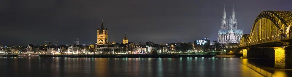 Köln, gece — Stok fotoğraf
