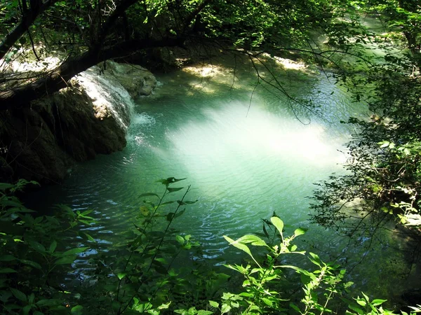 Watervallen in de buurt van krushuna — Stockfoto