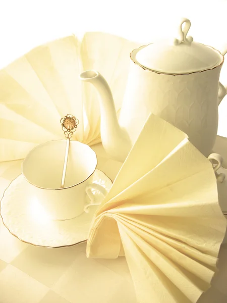 Porcelain set for tea — Stock Photo, Image