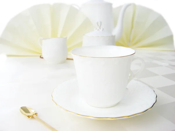 Zestaw do herbaty porcelanowe — Zdjęcie stockowe
