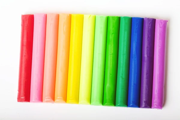 stock image Multicolored plasticine isolated