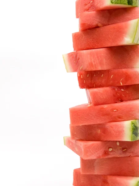 Wassermelonenstapel — Stockfoto