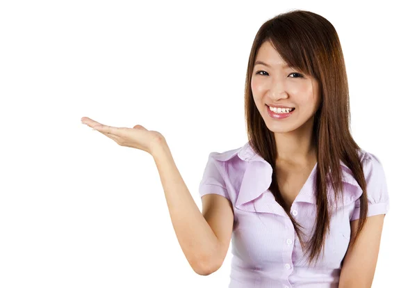Young woman gesturing. — Stock Photo, Image