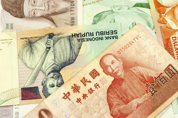 アジア諸国の通貨. — ストック写真
