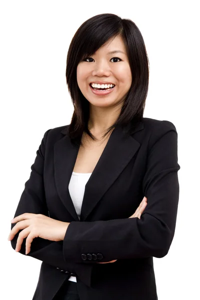 Mulheres de negócios asiáticas alegres — Fotografia de Stock