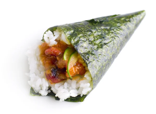 Mano rollo temaki sushi . —  Fotos de Stock