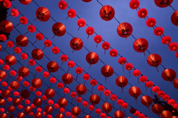 Lanternas chinesas exibir — Fotografia de Stock