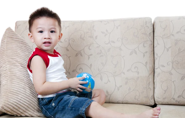 stock image Asian boy with toy.