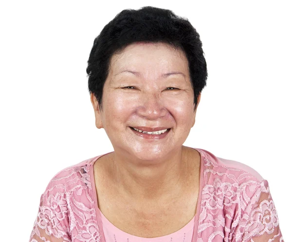 Glad äldre kvinna — Stockfoto