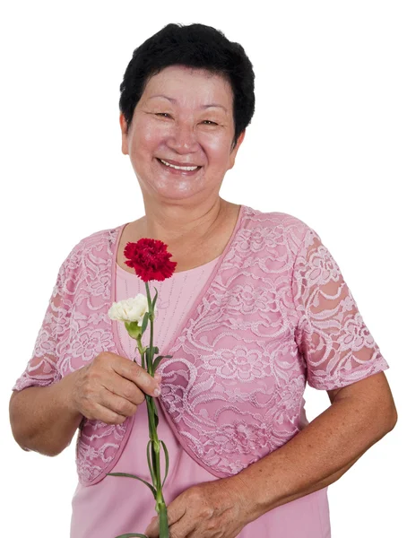 Gelukkig senior vrouw — Stockfoto