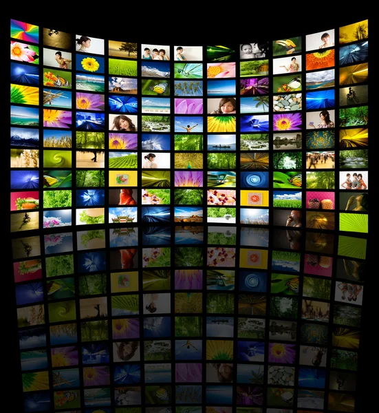 Grote panel van tv — Stockfoto