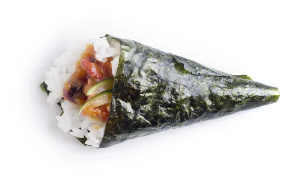 Hand roll temaki sushi — Stock Photo, Image