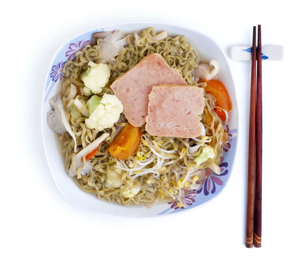 Asiatisk soppa nudlar — Stockfoto