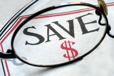 Focus on saving money clipart