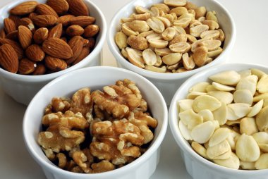 Different kinds of nuts clipart