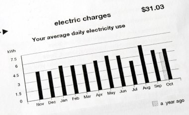 ev kullanımı için elektrik faturasını ödeyen