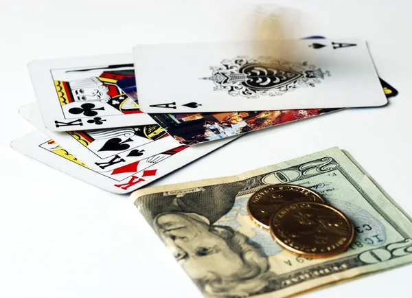 A kártya a szerencsejáték — Stock Fotó