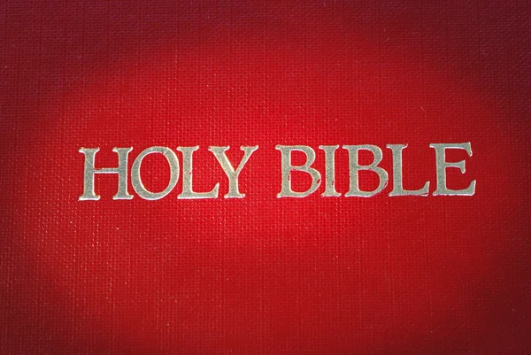 De cover van de Heilige Bijbel is hoogtepunt — Stockfoto