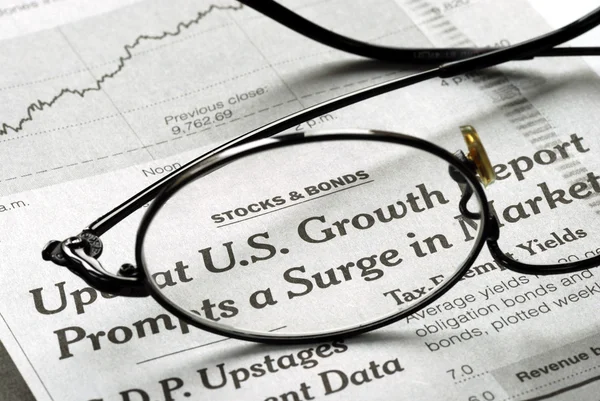 Focus op Amerikaanse groei in de economie — Stockfoto