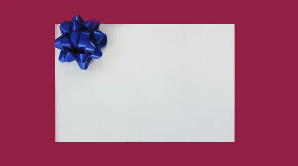 ブルー クリスマスの弓のイラスト — ストック写真