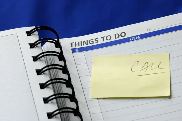 "A hacer lista" en el planificador de día — Foto de Stock