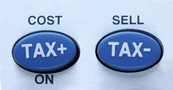 Obliczenia kosztów i podatku — Zdjęcie stockowe