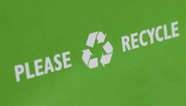 Recyklingu można zachować i zapisać ziemi — Zdjęcie stockowe